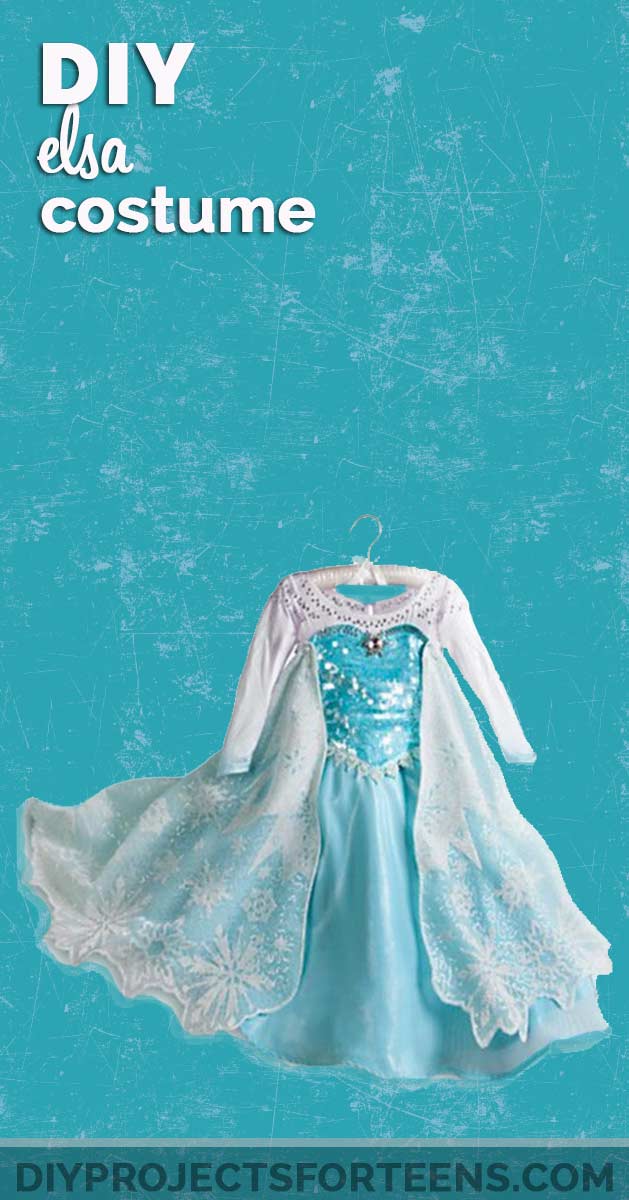 DIY Elsa Dress Costume Tutorial - Step By Step Instructions and Video