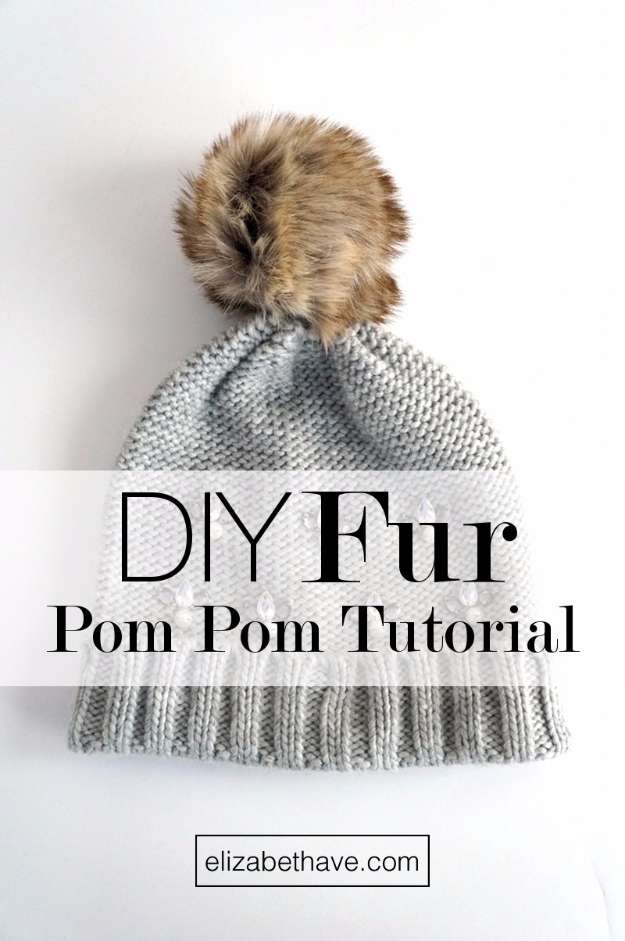 DIY Crafts with Pom Poms - DIY Fur Pom Pom Tutorial - Fun Yarn Pom Pom Crafts Ideas. Garlands, Rug and Hat Tutorials, Easy Pom Pom Projects for Your Room Decor and Gifts http://stage.diyprojectsforteens.com/diy-crafts-pom-poms