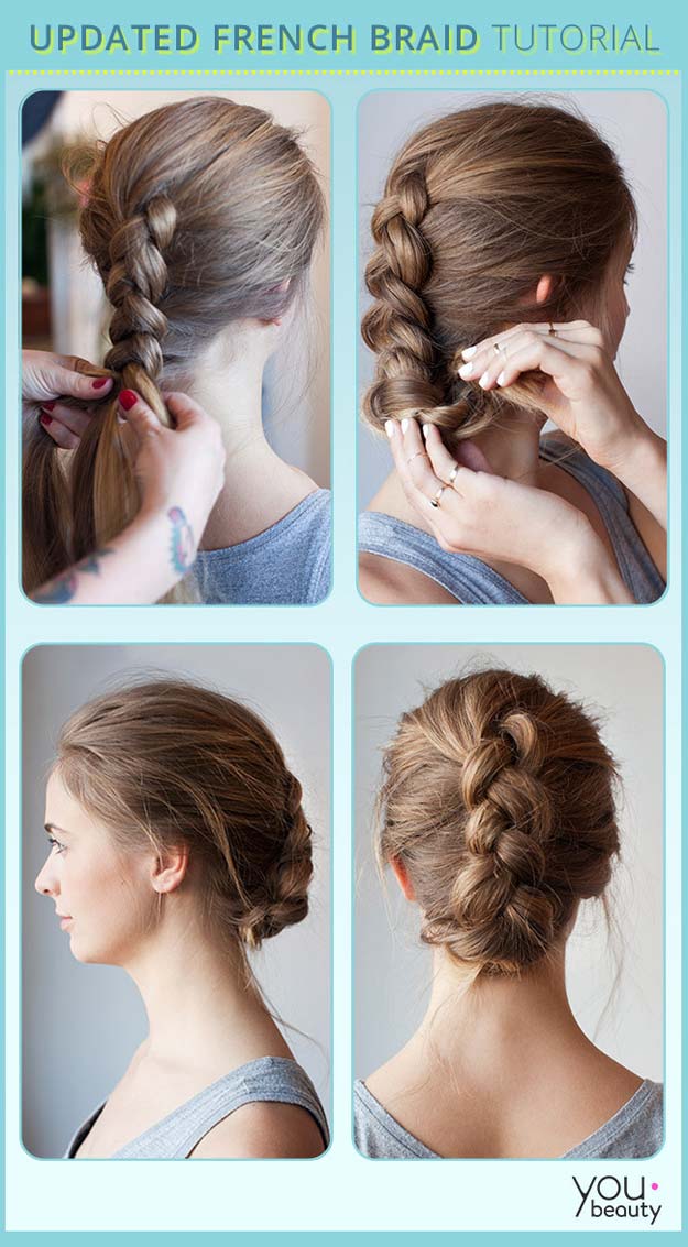 Best Hairstyles for Long Hair - French Braid - Step by Step Tutorials for Easy Curls, Updo, Half Up, Braids and Lazy Girl Looks. Prom Ideas, Special Occasion Hair and Braiding Instructions for Teens, Teenagers and Adults, Women and Girls 