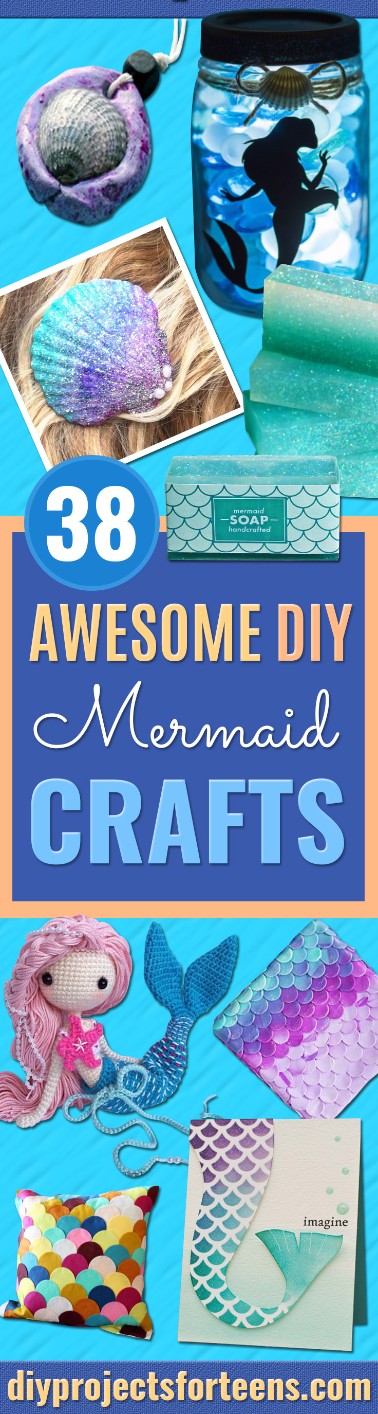 DIY Mermaid Crafts - 30 Minute Mermaid Skirt - How To Make Room Decorations, Art Projects, Jewelry, and Makeup For Kids, Teens and Teenagers - Mermaid Costume Tutorials - Fun Clothes, Pillow Projects, Mermaid Tail Tutorial http://stage.diyprojectsforteens.com/diy-mermaid-crafts