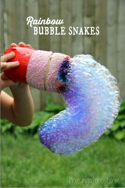 Cool Rainbow Bubble Snakes | Tutorial and Instructions