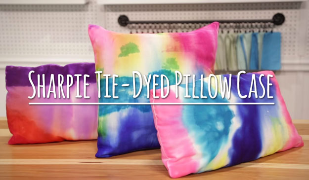 Cute DIY Room Decor Ideas for Teens - DIY Bedroom Projects for Teenagers - Sharpie Tie Dye Pillow Case