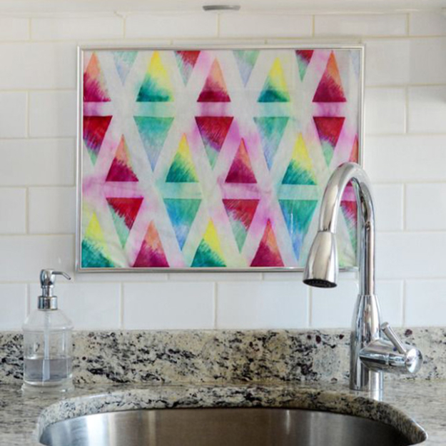 Cool DIY Sharpie Crafts Projects Ideas - Tie Die Art Wall Hanging
