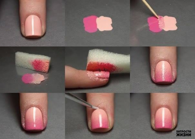 Cool Nail Art Ideas -Fab DIY Ombre Nails - Easy Nail Art Tutorials - Fun and Easy DIY Nail Designs - Step By Step Tutorials and Instructions for Manicures at Home 