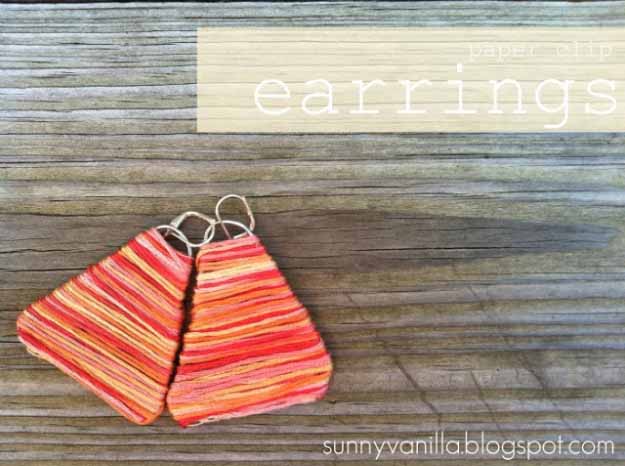 Cool Crafts You Can Make for Less than 5 Dollars | Cheap DIY Projects Ideas for Teens, Tweens, Kids and Adults | How to make paper clip earrings #teencrafts #cheapcrafts #crafts/
