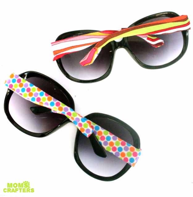 Cool Crafts You Can Make for Less than 5 Dollars | Cheap DIY Projects Ideas for Teens, Tweens, Kids and Adults | Decoate Sun Glasses with Washi Tape #teencrafts #cheapcrafts #crafts/