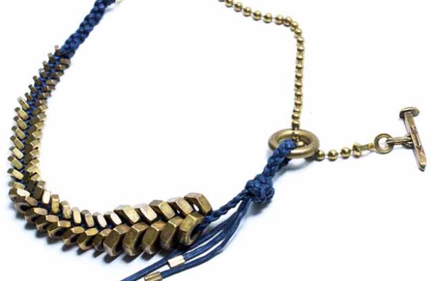Cool Crafts You Can Make for Less than 5 Dollars | Cheap DIY Projects Ideas for Teens, Tweens, Kids and Adults | DIY Braided Hex Nut Bracelet #teencrafts #cheapcrafts #crafts/