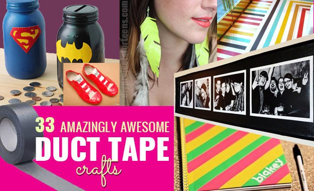 Duct Tape Crafts Ideas for DIY Home Decor, Fashion and Accessories | Cool DIY Projects for Teens, Tweens and Teenagers | http://stage.diyprojectsforteens.com/duct-tape-projects/