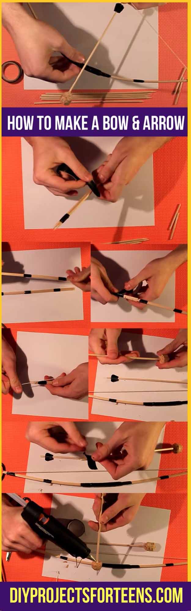 Cool Crafts You Can Make for Less than 5 Dollars | Cheap DIY Projects Ideas for Teens, Tweens, Kids and Adults | Make A DIY Mini Bow and Arrow #teencrafts #cheapcrafts #crafts/