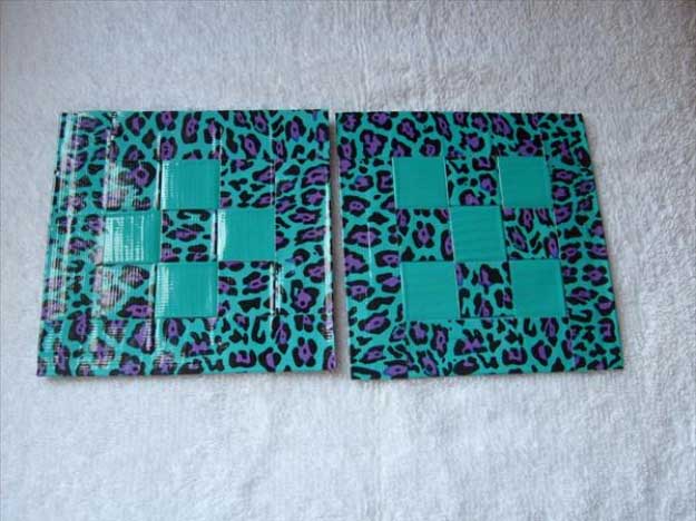 Duct Tape Crafts Ideas for DIY Home Decor, Fashion and Accessories | DIY Duct Tape Coasters | DIY Projects for Teens #teencrafts #kidscrafts #ducttape #cheapcrafts /