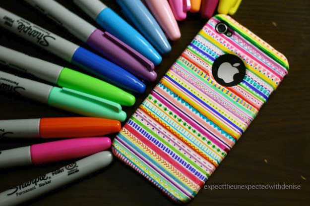 Cool DIY Ideas for Your iPhone iPad Tablets & Phones | Fun Projects for Chargers, Cases and Headphones | DIY: Tribal Print iPhone Case #diygadgets #stem #techtoys #iphone