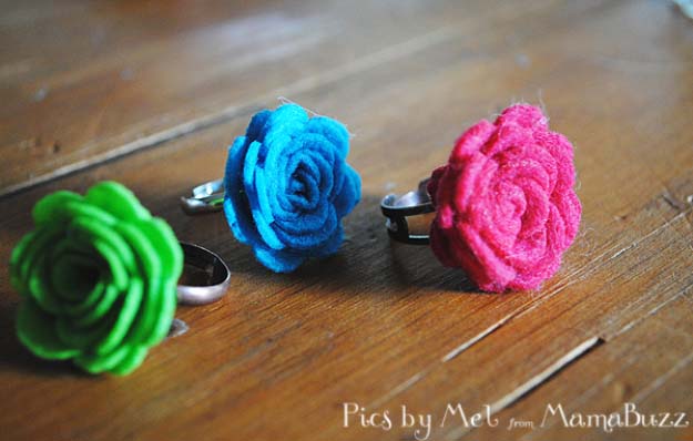 Fun DIY Jewelry Ideas | Cool Homemade Jewelry Tutorials for Adults and Teens | Awesome Bracelets, Necklaces, Earrings and Accessories You Can Make At Home | Flower Rings 