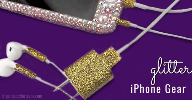 Cool DIY Ideas for Your iPhone iPad Tablets & Phones | Fun Projects for Chargers, Cases and Headphones | Glitter iPhone Gear #diygadgets #stem #techtoys #iphone