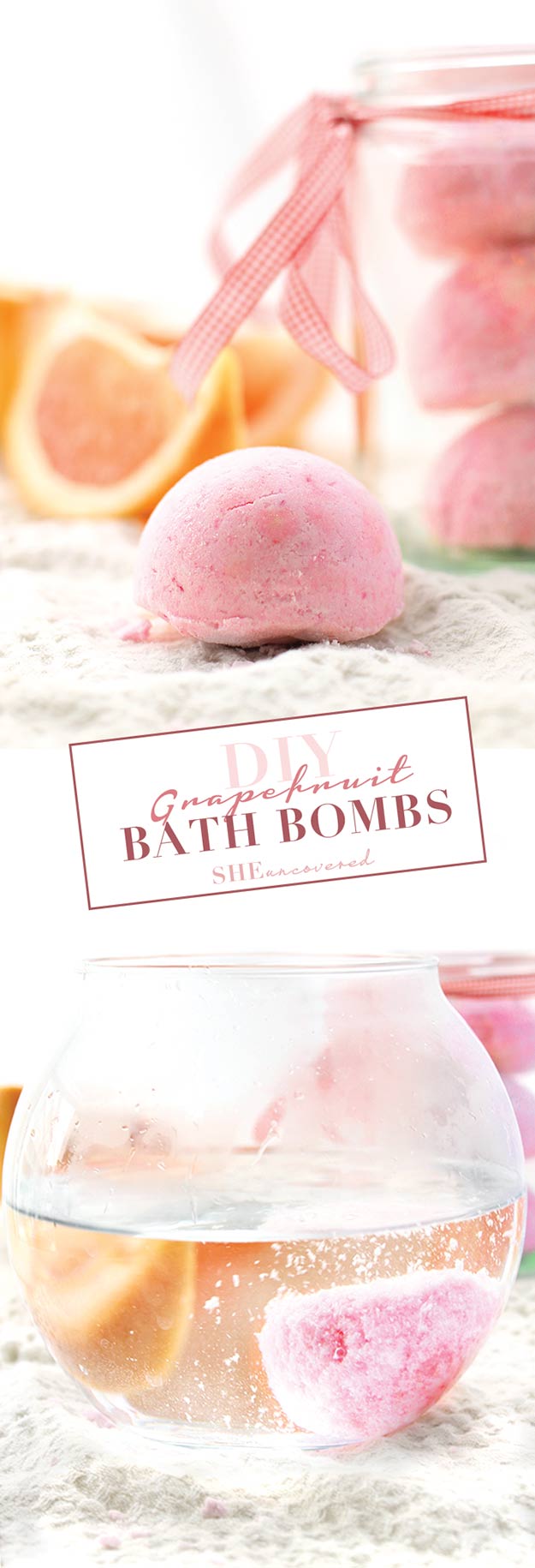 Best DIY Ideas from Pinterest | Homemade Bath Bomb Recipes and Tutorials | Make Grapefruit Bath Bombs at Home Like Lush