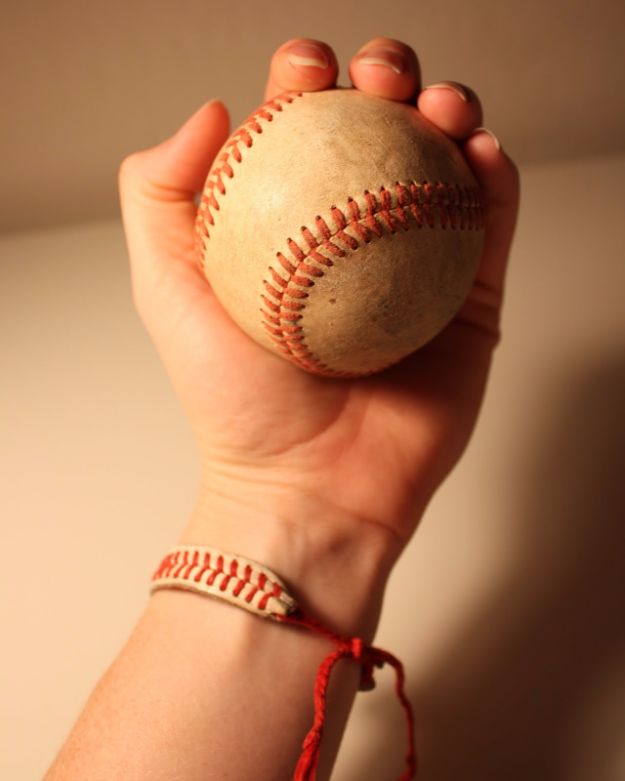 Cool DIY Crafts for Teens - Baseball Bracelet - Boys and Girls Love These Cool DIY Projects and Crafts Ideas - Fun Decor and Awesome Stuff To Make 