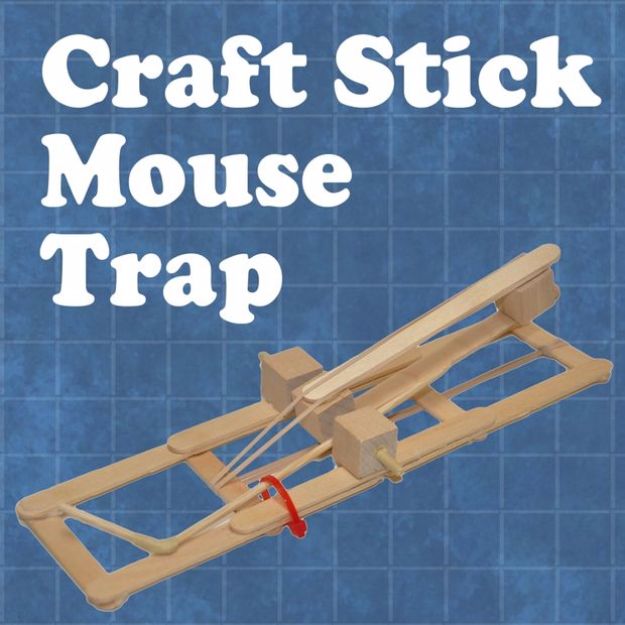 DIY Craft Stick Mousetrap - Cool DIY Projects for Teen Boys and Girls - Fun Step by Step Video Tutorial and Instructions 