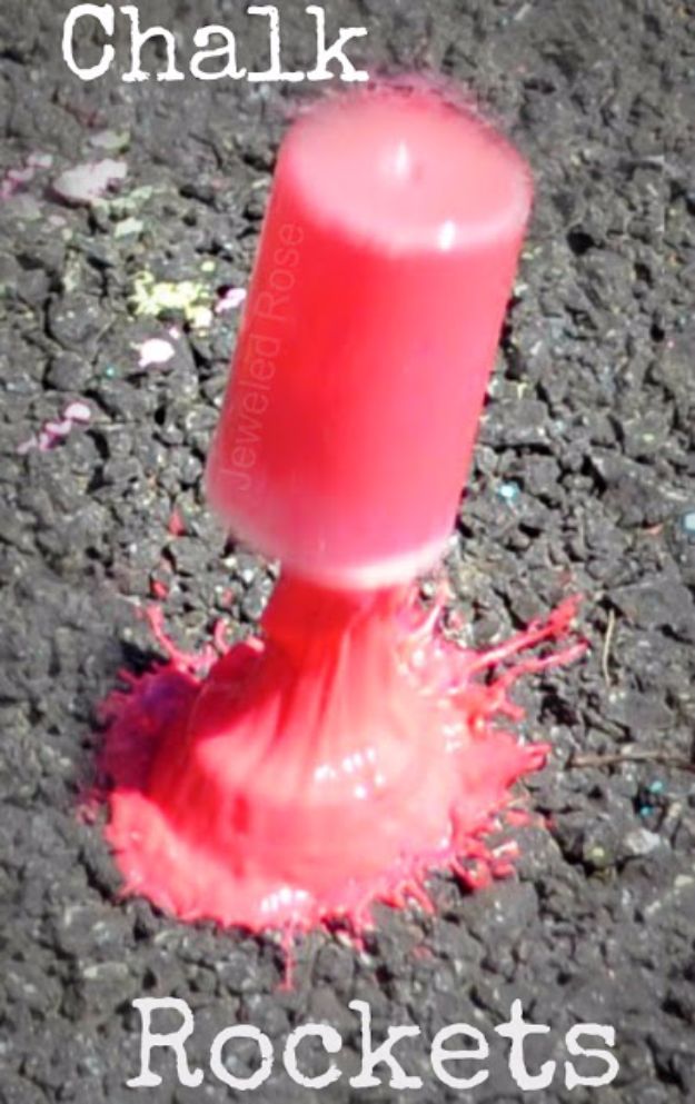 Cool Crafts for Teens Boys and Girls - Exploding Chalk Rockets- Creative, Awesome Teen DIY Projects and Fun Creative Crafts for Tweens 