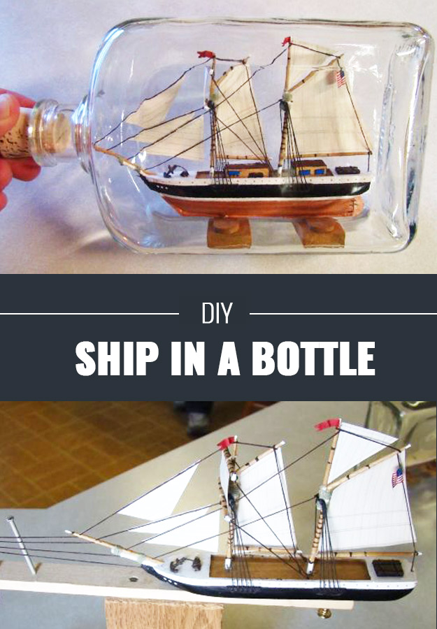 Cool DIY Crafts for Teens - Ship In A Bottle DIY - Boys and Girls Love These Cool DIY Projects and Crafts Ideas - Fun Decor and Awesome Stuff To Make