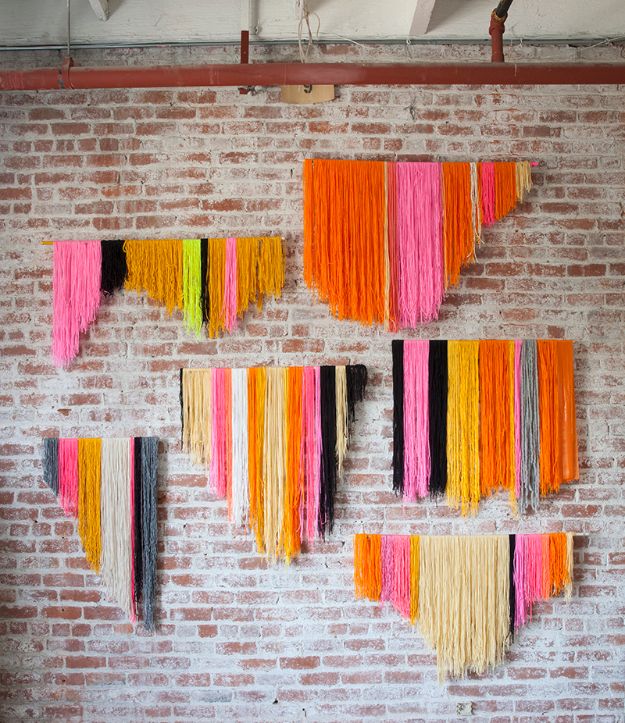 DIY Teen Room Decor Ideas for Girls | Yarn Banner DIY | Cool Bedroom Decor, Wall Art & Signs, Crafts, Bedding, Fun Do It Yourself Projects and Room Ideas for Small Spaces #diydecor #teendecor #roomdecor #teens #girlsroom