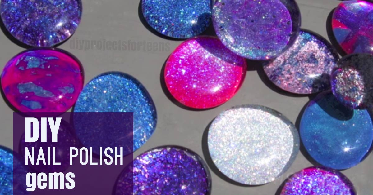 DIY Nail Polish Gems For Jewelry| Cool Crafts For Teens and Tweens