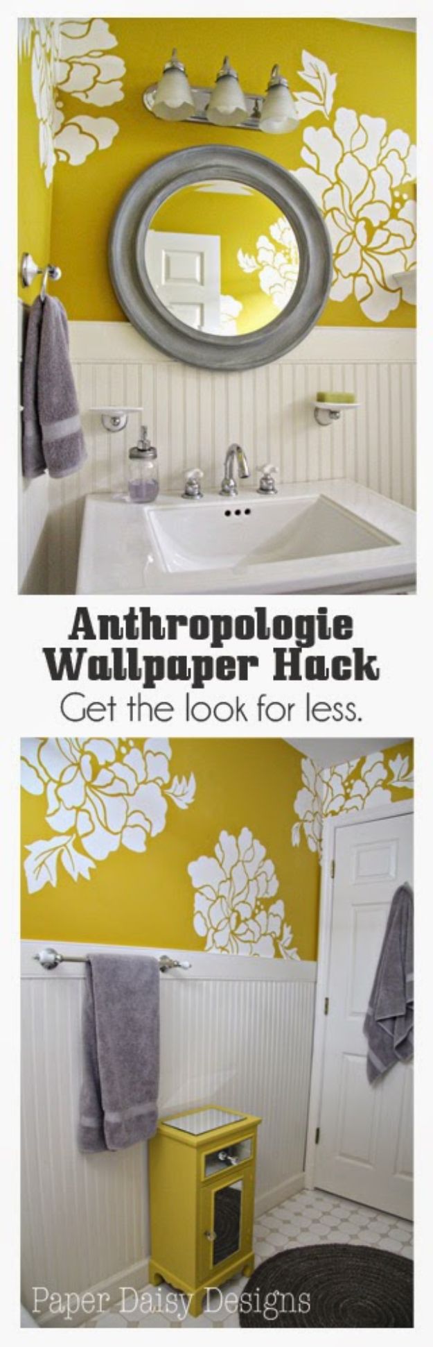 Anthropologie DIY Hacks, Clothes, Sewing Projects and Jewelry Fashion - Pillows, Bedding and Curtains - Tables and furniture - Mugs and Kitchen Decorations - DIY Room Decor and Cool Ideas for the Home | Anthropologie Wallpaper Hack 