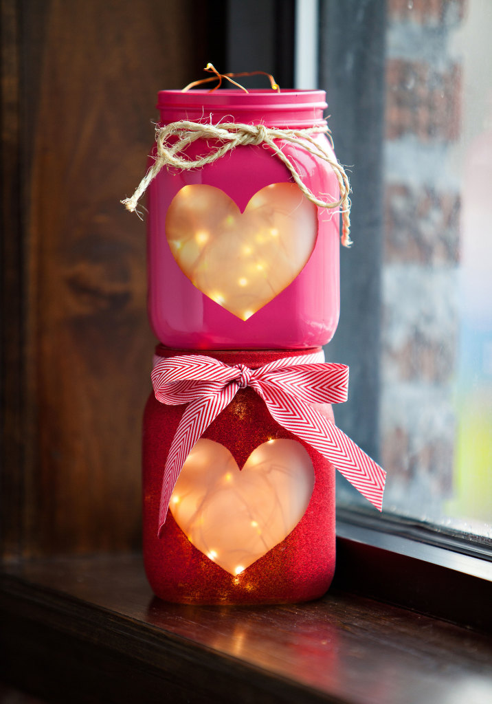Cute DIY Mason Jar Ideas - DIY Mason Jar Hearts Lantern - Fun Crafts, Creative Room Decor, Homemade Gifts, Creative Home Decor Projects and DIY Mason Jar Lights - Cool Crafts for Teens and Tween Girls #diyideas #masonjarcrafts #teencrafts 