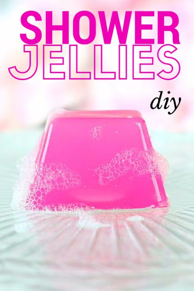 DIY Lush Inspired Recipes - DIY Shower & Bath Jellies (Lush Inspired) - How to Make Lush Products like Bath Bombs, Face Masks, Lip Scrub, Bubble Bars, Dry Shampoo and Hair Conditioner, Shower Jelly, Lotion, Soap, Toner and Moisturizer. Copycat and Dupes of Ocean Salt, Buffy, Dark Angels, Rub Rub Rub, Big, Dream Cream and More. #teencrafts #lush #beautyideas #diybeauty #bathbombs