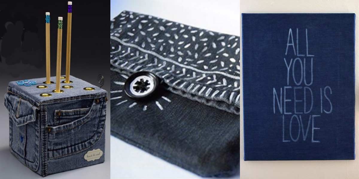 Recycled Denim Crafts - Cool Ways To Use Old Denim