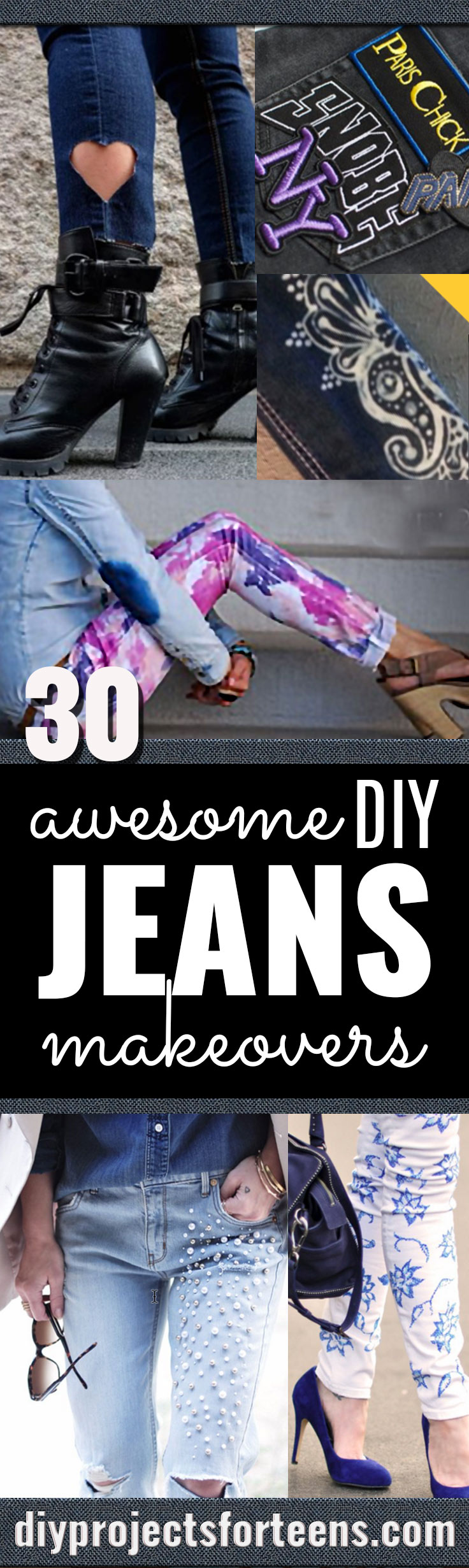 30 Awesome DIY Ways To Transform Your Jeans