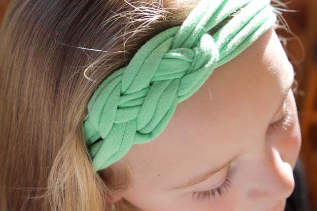 38 Creative DIY Hair Accessories - Headbands Out Of Shirts - Create Pretty Hairstyles for Women, Teens and Girls with These Easy Tutorials - Vintage and Boho Looks for Prom and Wedding - Step by Step Instructions for Cool Headbands, Barettes, Pony Tail Holders, Hair Clips, Bobby Pins and Bows 