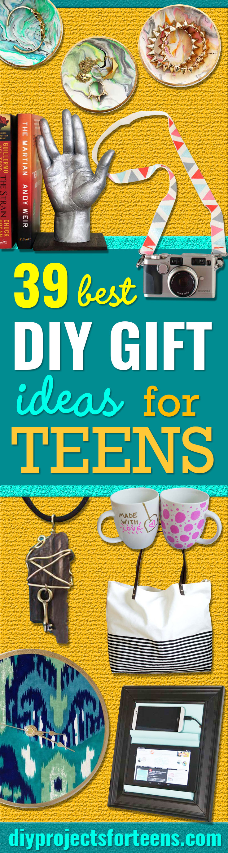 DIY Gifts for Teens - Cool Ideas for Girls and Boys, Friends and Gift Ideas for Teenagers. Creative Room Decor, Fun Wall Art and Awesome Crafts You Can Make for Presents #teengifts #teencrafts