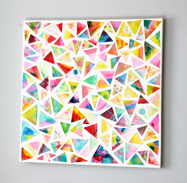 Best DIY Rainbow Crafts Ideas - Rainbow Abstract Art - Fun DIY Projects With Rainbows Make Cool Room and Wall Decor, Party and Gift Ideas, Clothes, Jewelry and Hair Accessories - Awesome Ideas and Step by Step Tutorials for Teens and Adults, Girls and Tweens 