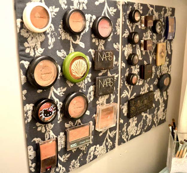 DIY Bathroom Decor Ideas for Teens - Makeup Storage- Best Creative, Cool Bath Decorations and Accessories for Teenagers - Easy, Cheap, Cute and Quick Craft Projects That Are Fun To Make. Easy to Follow Step by Step Tutorials 