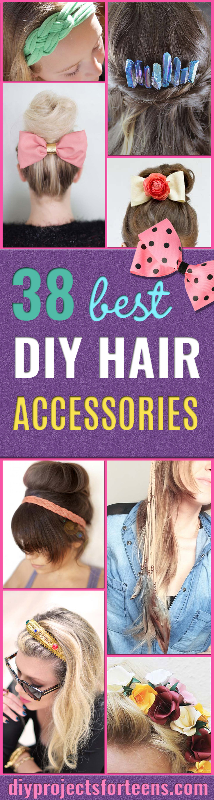 38 Creative DIY Hair Accessories - Create Pretty Hairstyles for Women, Teens and Girls with These Easy Tutorials - Vintage and Boho Looks for Prom and Wedding - Step by Step Instructions for Cool Headbands, Barettes, Pony Tail Holders, Hair Clips, Bobby Pins and Bows 