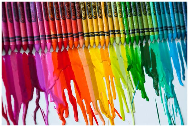 Best DIY Rainbow Crafts Ideas - Melted Crayon Art - Fun DIY Projects With Rainbows Make Cool Room and Wall Decor, Party and Gift Ideas, Clothes, Jewelry and Hair Accessories - Awesome Ideas and Step by Step Tutorials for Teens and Adults, Girls and Tweens 