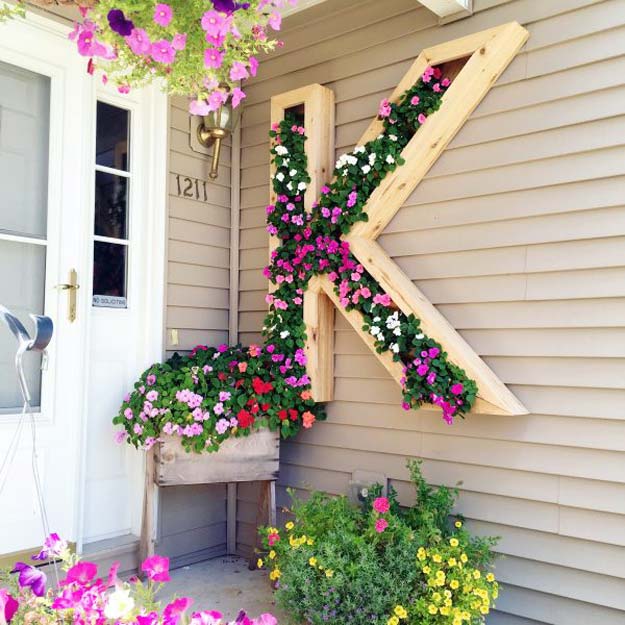 DIY Monogram Projects and Crafts Ideas -Monogram Planter- Letters, Wall Art, Mason Jar Ideas, Printables, Stickers, Embroidery Tutorials, Home and Room Decor, Pillows, Shirts and Fashion Tutorials - Fun and Cool Ideas for Teens, Tweens and Adults Make Great DIY Gifts 