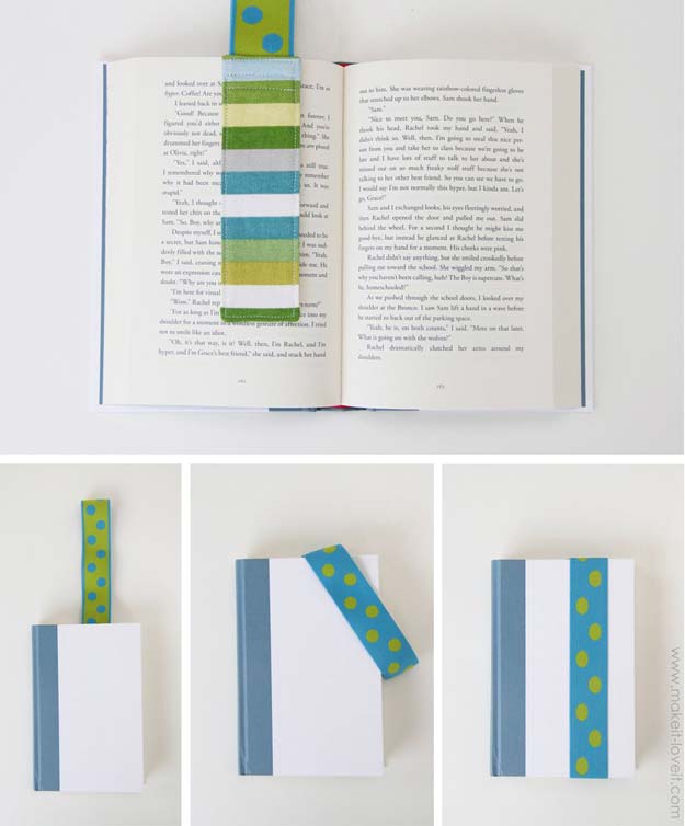 DIY Gifts for Teens - Elastic Bookmark - Cool Ideas for Girls and Boys, Friends and Gift Ideas for Teenagers. Creative Room Decor, Fun Wall Art and Awesome Crafts You Can Make for Presents #teengifts #teencrafts