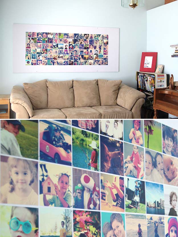 Best DIY Picture Frames and Photo Frame Ideas - Photo Wall - How To Make Cool Handmade Projects from Wood, Canvas, Instagram Photos. Creative Birthday Gifts, Fun Crafts for Friends and Wall Art Tutorials #diyideas #diygifts #teencrafts