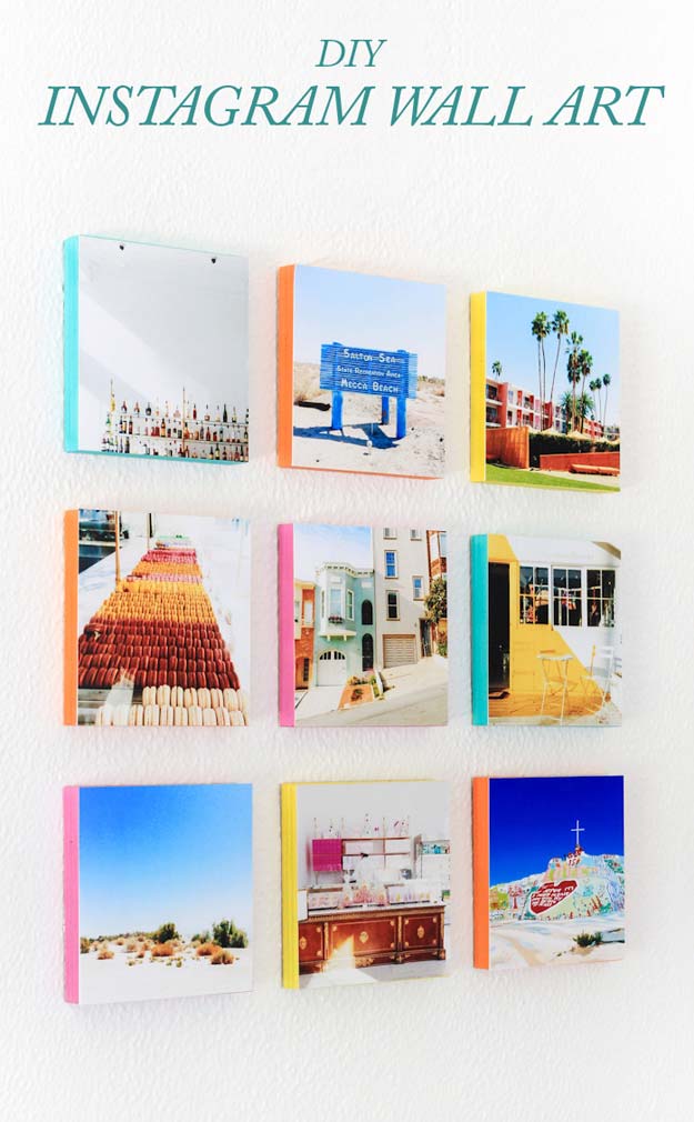Cool DIY Photo Projects and Craft Ideas for Photos - Wall Art - Easy Ideas for Wall Art, Collage and DIY Gifts for Friends. Wood, Cardboard, Canvas, Instagram Art and Frames. Creative Birthday Ideas and Home Decor for Adults, Teens and Tweens