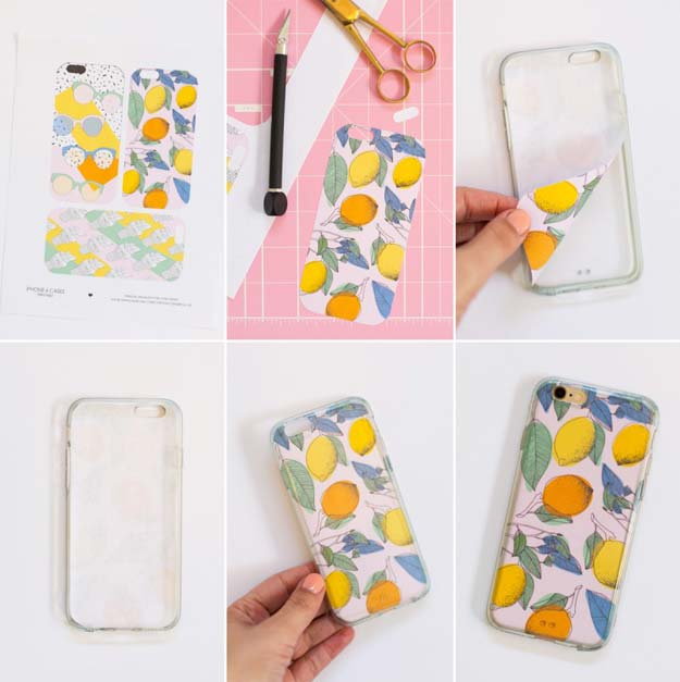 DIY iPhone Case Makeovers - Printable Smart Phone Cases - Easy DIY Projects and Handmade Crafts Tutorial Ideas You Can Make To Decorate Your Phone With Glitter, Nail Polish, Sharpie, Paint, Bling, Printables and Sewing Patterns - Fun DIY Ideas for Women, Teens, Tweens and Kids