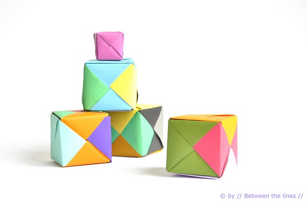 Best Origami Tutorials - Origami Paper Cube- Easy DIY Origami Tutorial Projects for With Instructions for Flowers, Dog, Gift Box, Star, Owl, Buttlerfly, Heart and Bookmark, Animals - Fun Paper Crafts for Teens, Kids and Adults #origami #crafts
