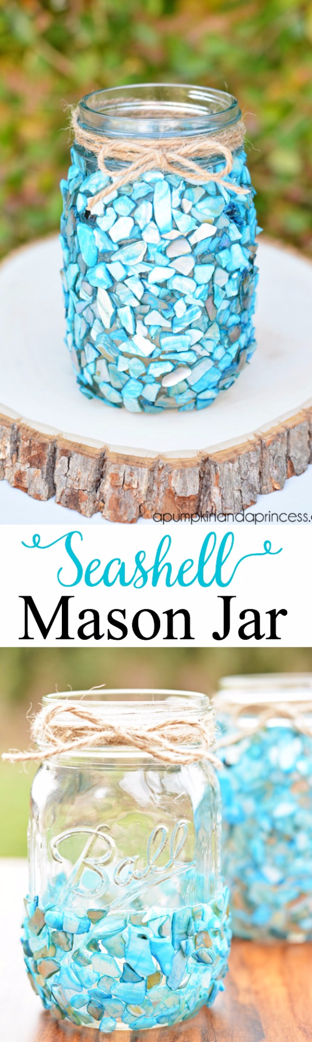 DIY Teen Room Decor Ideas for Girls | Beach Inspired Mason Jar Display | Cool Bedroom Decor, Wall Art & Signs, Crafts, Bedding, Fun Do It Yourself Projects and Room Ideas for Small Spaces #teencrafts #roomdecor #teens #diy