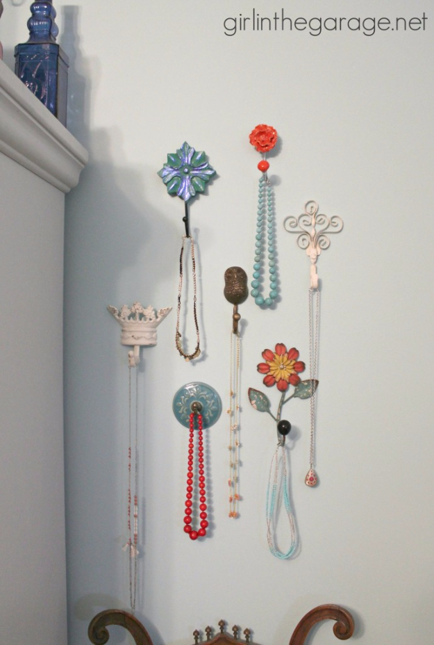 DIY Teen Room Decor Ideas for Girls | Decorative Wall Hooks Jewelry Storage | Cool Bedroom Decor, Wall Art & Signs, Crafts, Bedding, Fun Do It Yourself Projects and Room Ideas for Small Spaces 