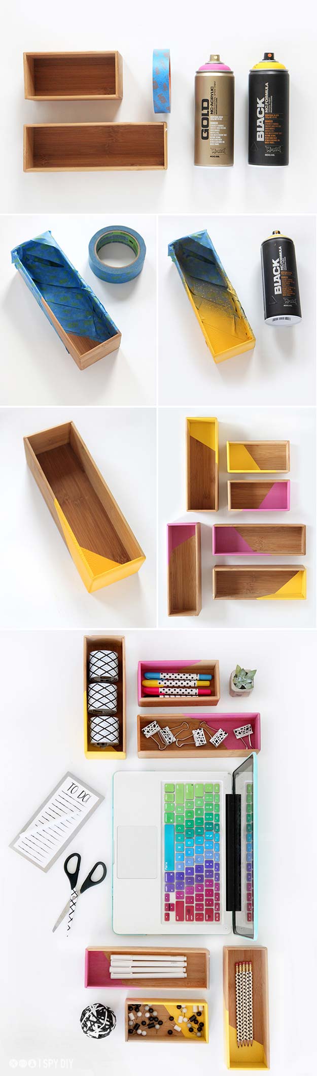Best DIY Ideas from Tumblr - DIY Color Block Box Supplies Storage - Crafts and DIY Projects Inspired by Tumblr are Perfect Room Decor for Teens and Adults - Fun Crafts and Easy DIY Gifts, Clothes and Bedroom Project Tutorials for Teenagers and Tweens 