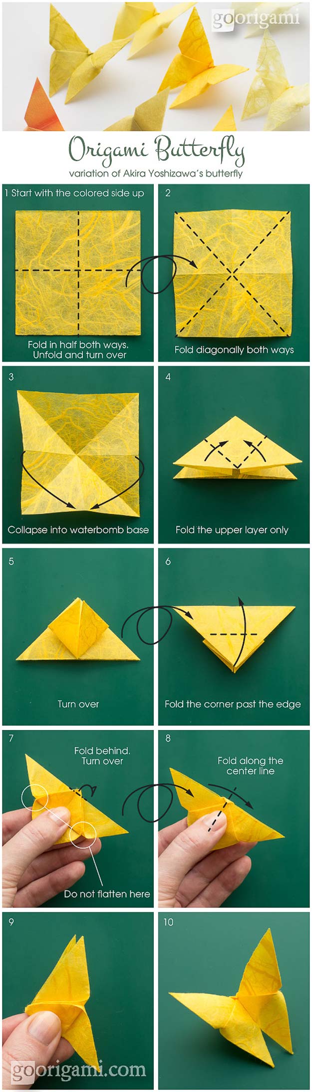 Best Origami Tutorials - Origami Butterfly - Easy DIY Origami Tutorial Projects for With Instructions for Flowers, Dog, Gift Box, Star, Owl, Buttlerfly, Heart and Bookmark, Animals - Fun Paper Crafts for Teens, Kids and Adults #origami #crafts