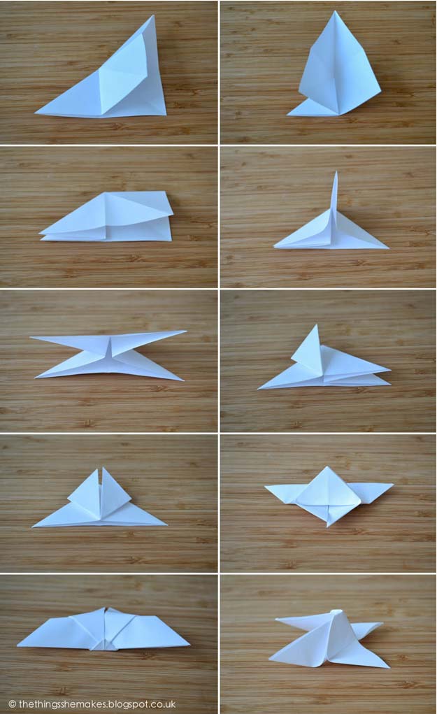 Best Origami Tutorials - Origami Butterflies- Easy DIY Origami Tutorial Projects for With Instructions for Flowers, Dog, Gift Box, Star, Owl, Buttlerfly, Heart and Bookmark, Animals - Fun Paper Crafts for Teens, Kids and Adults #origami #crafts