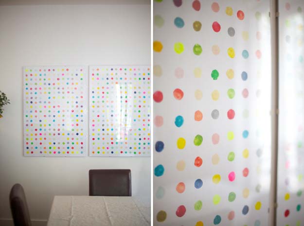 DIY Polka Dot Crafts and Projects - DIY Potato Print Wall Art Polka Dots - Cool Clothes, Room and Home Decor, Wall Art, Mason Jars and Party Ideas, Canvas, Fabric and Paint Project Tutorials - Fun Craft Ideas for Teens, Kids and Adults Make Awesome DIY Gifts