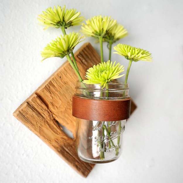 DIY Bathroom Decor Ideas for Teens - Rustic Mason Jar Sconce - Best Creative, Cool Bath Decorations and Accessories for Teenagers - Easy, Cheap, Cute and Quick Craft Projects That Are Fun To Make. Easy to Follow Step by Step Tutorials 