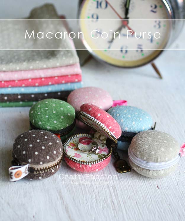 Fun Dollar Store Crafts for Teens - DIY Macaron Coin Purse - Cheap and Easy DIY Ideas for Teenagers to Make for Dollar Stores - Inexpensive Gifts and Room Decor for Tweens, Boys and Girls - Awesome Step by Step Tutorials with Instructions for Cool DIY Projects 