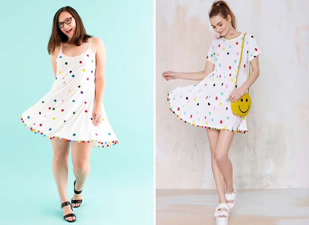DIY Polka Dot Crafts and Projects - DIY Polka Dot Dress - Cool Clothes, Room and Home Decor, Wall Art, Mason Jars and Party Ideas, Canvas, Fabric and Paint Project Tutorials - Fun Craft Ideas for Teens, Kids and Adults Make Awesome DIY Gifts